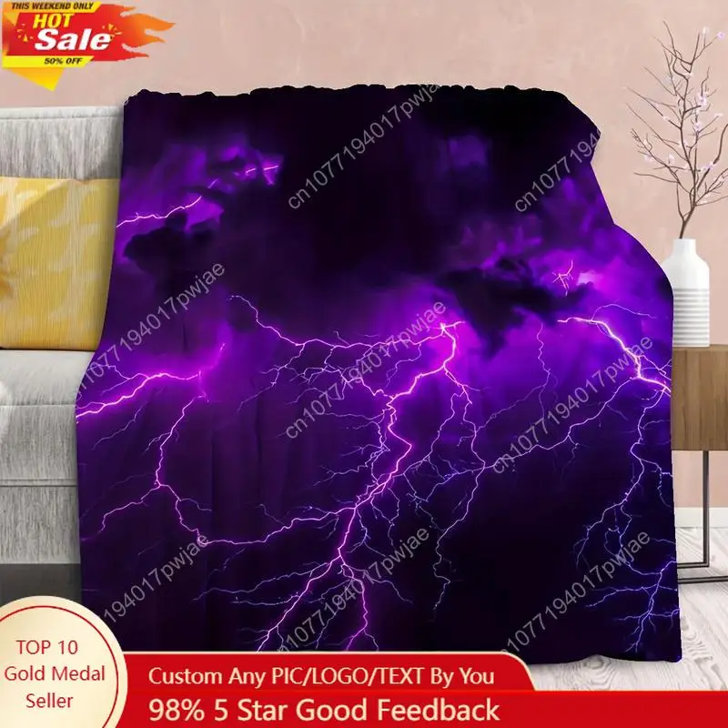 Purple Lightning Sky Print Flannel Throw Blanket - Soft Cozy Contemporary Warm All-Season Multipurpose Custom blankets
Purple Lightning Sky Print Flannel Throw Blanket - Soft Cozy Contemporary Warm All-Season Multipurpose Custom blankets