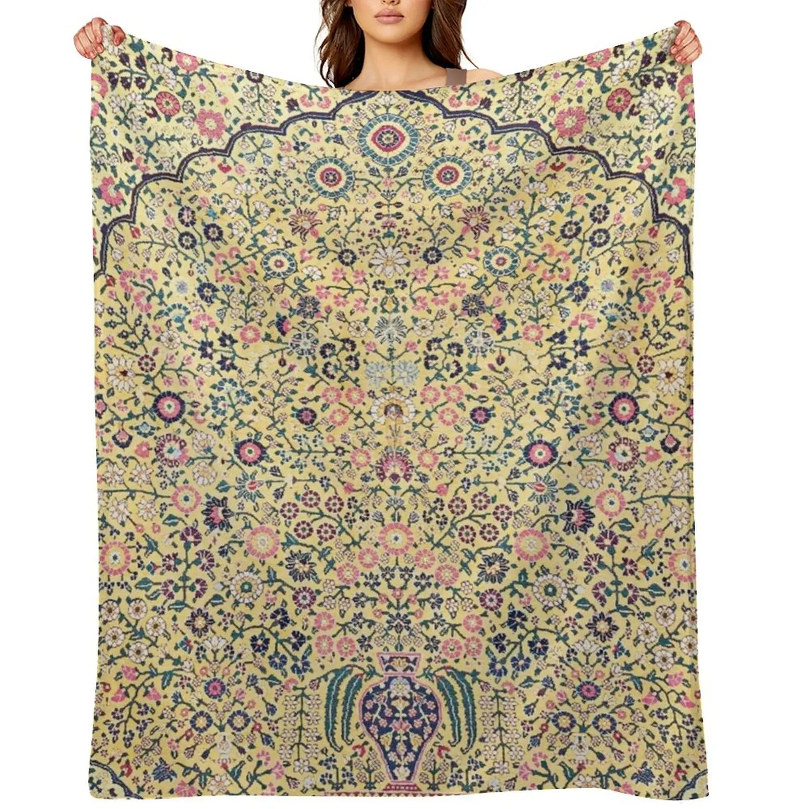 Douglass Mughal 'Millefleurs' Rug Print Throw Blanket Cute Plaid Thermals For Travel funny gift Furrys Blankets 
Douglass Mughal 'Millefleurs' Rug Print Throw Blanket Cute Plaid Thermals For Travel funny gift Furrys Blankets
