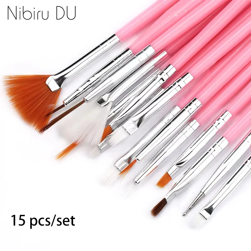 15Pcs Plastic Handle Nail Brush Set Design Gel Polish Painting Drawing Acrylic Gel Nail Brushes For Nails Art Manicure Tools
15Pcs Plastic Handle Nail Brush Set Design Gel Polish Painting Drawing Acrylic Gel Nail Brushes For Nails Art Manicure Tools