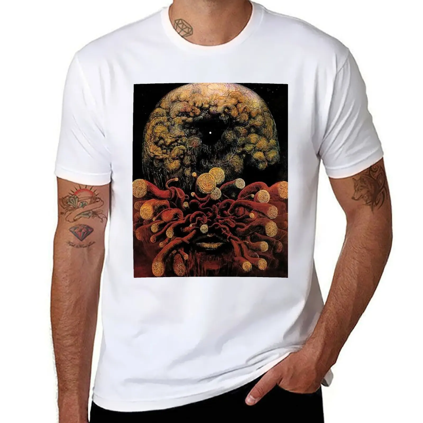 Untitled (The Organism) by Zdzislaw Beksinski T-Shirt man t shirts high quality luxury brand T-Shirt
Untitled (The Organism) by Zdzislaw Beksinski T-Shirt man t shirts high quality luxury brand T-Shirt