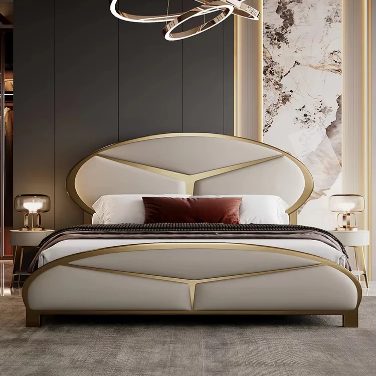 Custom Customized High Quality King Double Size Upholstered Bed Home Bedroom Furniture Soft Wooden Bed
Custom Customized High Quality King Double Size Upholstered Bed Home Bedroom Furniture Soft Wooden Bed
