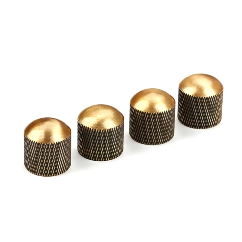 4Pcs Nonslip Guitar Potentiometer Control Knobs Metal Volumes Tone Dome Top Knobs for Electric Guitar and Bass Part
4Pcs Nonslip Guitar Potentiometer Control Knobs Metal Volumes Tone Dome Top Knobs for Electric Guitar and Bass Part