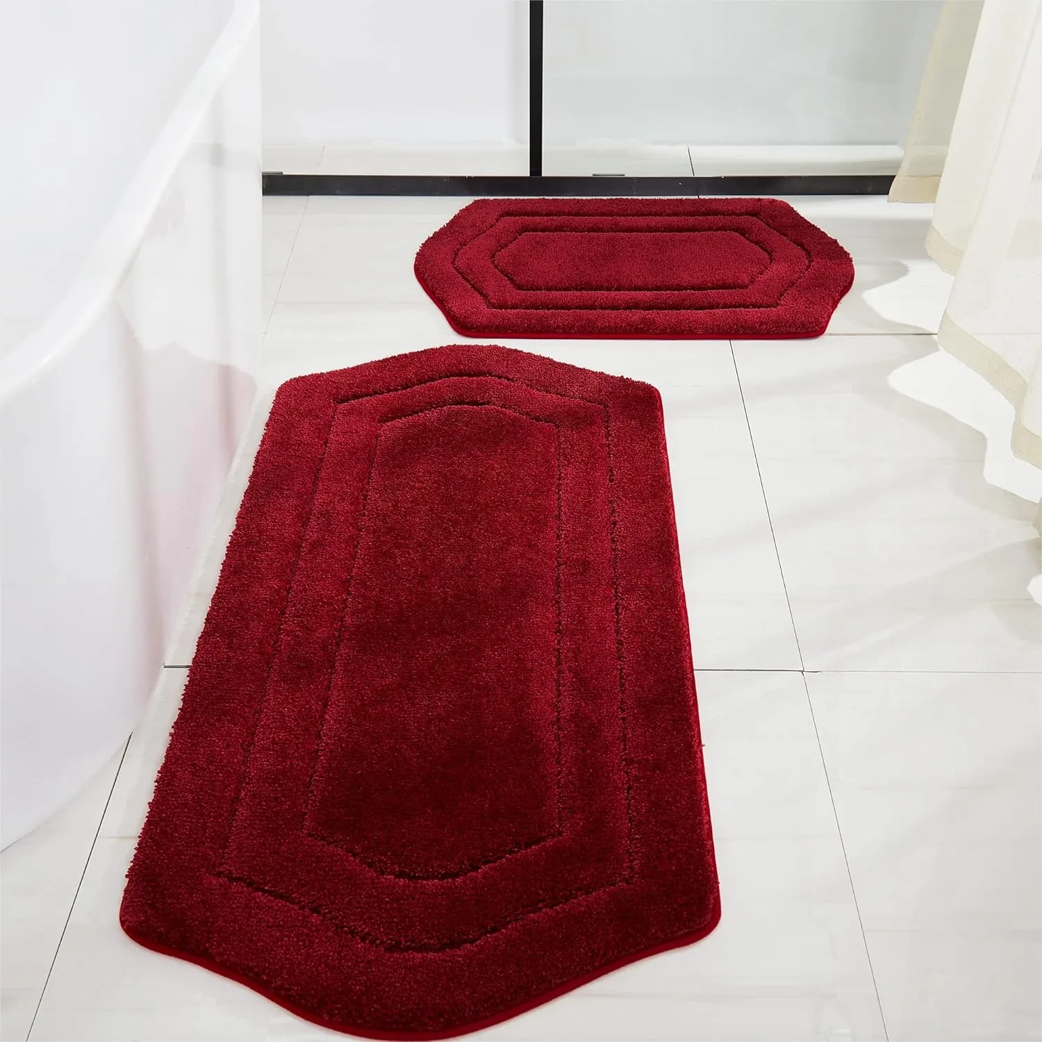 Extra Thick Bath Rugs Sets for Bathroom - Anti-Slip, Ultra Absorbent Soft Shaggy Mats, 100% Strong Polyester, Machine Washable
Extra Thick Bath Rugs Sets for Bathroom - Anti-Slip, Ultra Absorbent Soft Shaggy Mats, 100% Strong Polyester, Machine Washable