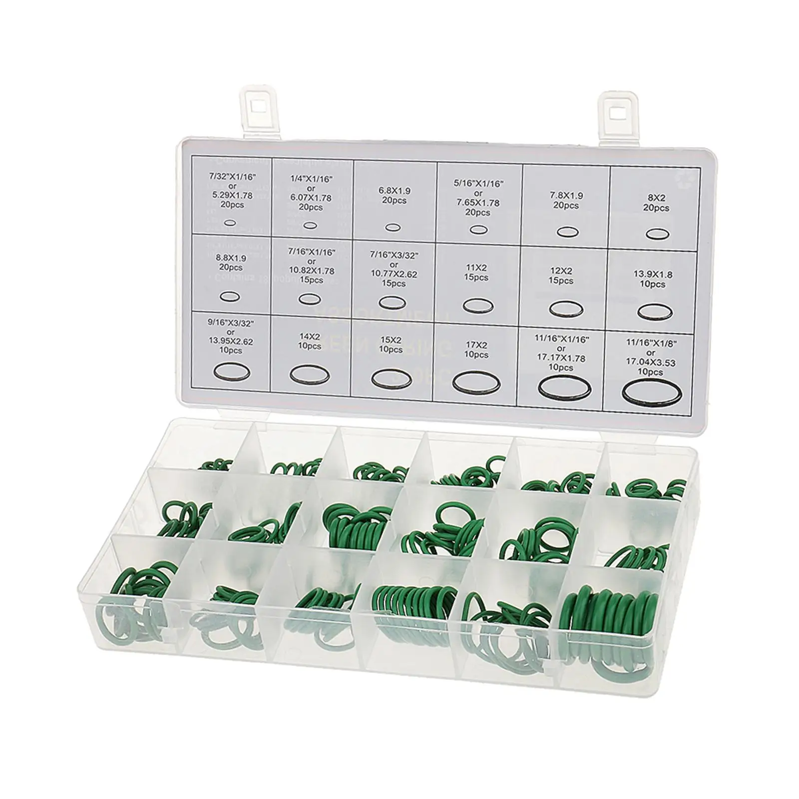 Car Air Conditioner 12V O-ring Seals Kit 270pcs HNBR Rubber Gasket Set for Air Conditioning Repair
Car Air Conditioner 12V O-ring Seals Kit 270pcs HNBR Rubber Gasket Set for Air Conditioning Repair