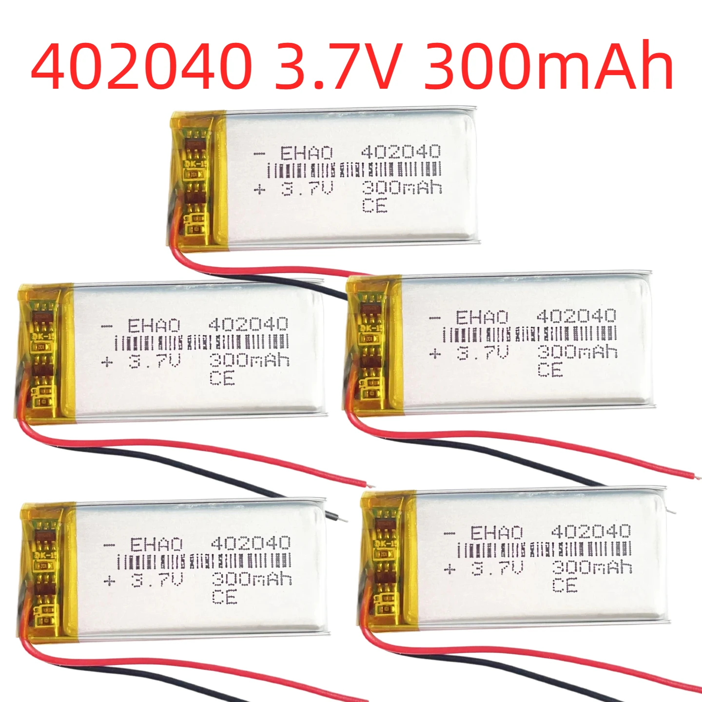 402040 3.7V 300mAh Lipo Battery Rechargeable Lithium Polymer Battery for Smart Watch Bracelet GPS MP3 Bluetooth Speaker 1PC
402040 3.7V 300mAh Lipo Battery Rechargeable Lithium Polymer Battery for Smart Watch Bracelet GPS MP3 Bluetooth Speaker 1PC