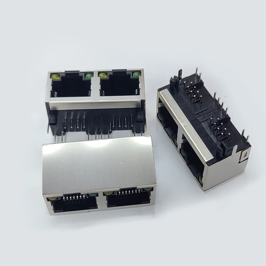 20PCS/Lot 1*2 2-Ports Shielding RJ45 8P8C Female Jack Connector 56-Type With-LED PCB Mount Network Internet Modular
20PCS/Lot 1*2 2-Ports Shielding RJ45 8P8C Female Jack Connector 56-Type With-LED PCB Mount Network Internet Modular