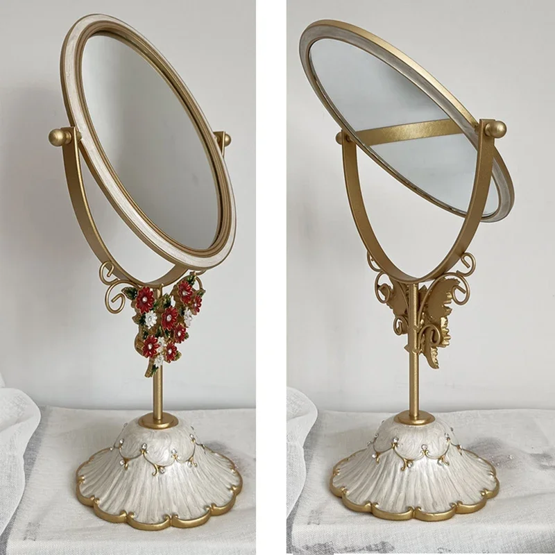 Rose Gold Makeup Mirror Dressing Table Small Design Luxury Vintage Bohemian Mirrors Vanity Deco Chambre Room Decor Aesthetic
Rose Gold Makeup Mirror Dressing Table Small Design Luxury Vintage Bohemian Mirrors Vanity Deco Chambre Room Decor Aesthetic