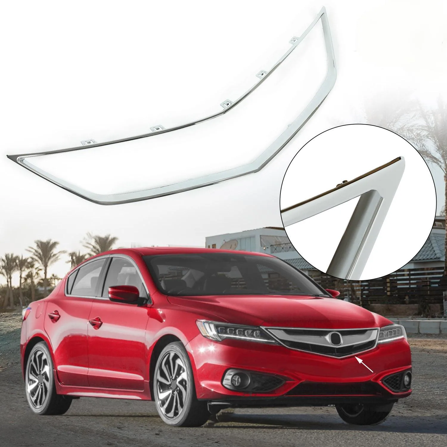 Chrome Molding Grille Trim For 2016 2017 2018 Acura ILX AC1202108 71122TX6A51
Chrome Molding Grille Trim For 2016 2017 2018 Acura ILX AC1202108 71122TX6A51