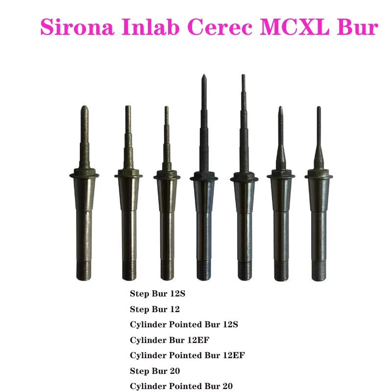 Sirona Inlab Cerec MCXL Lithium Disilicate Dental Lab Milling Cylinder Pointed Bur Step Bur 12S 12EF step20
Sirona Inlab Cerec MCXL Lithium Disilicate Dental Lab Milling Cylinder Pointed Bur Step Bur 12S 12EF step20