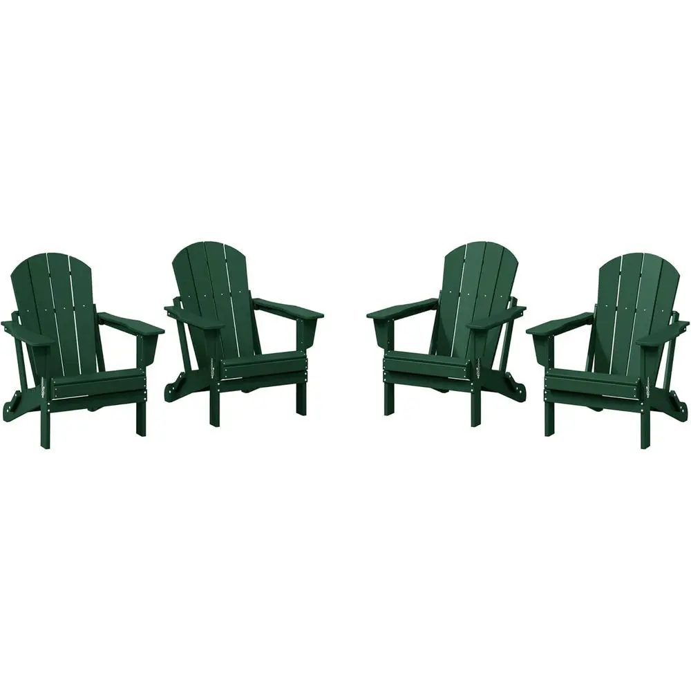 Malibu 4-Piece Set Outdoor olding Poly Adirondack Chair, k Green
Malibu 4-Piece Set Outdoor olding Poly Adirondack Chair, k Green