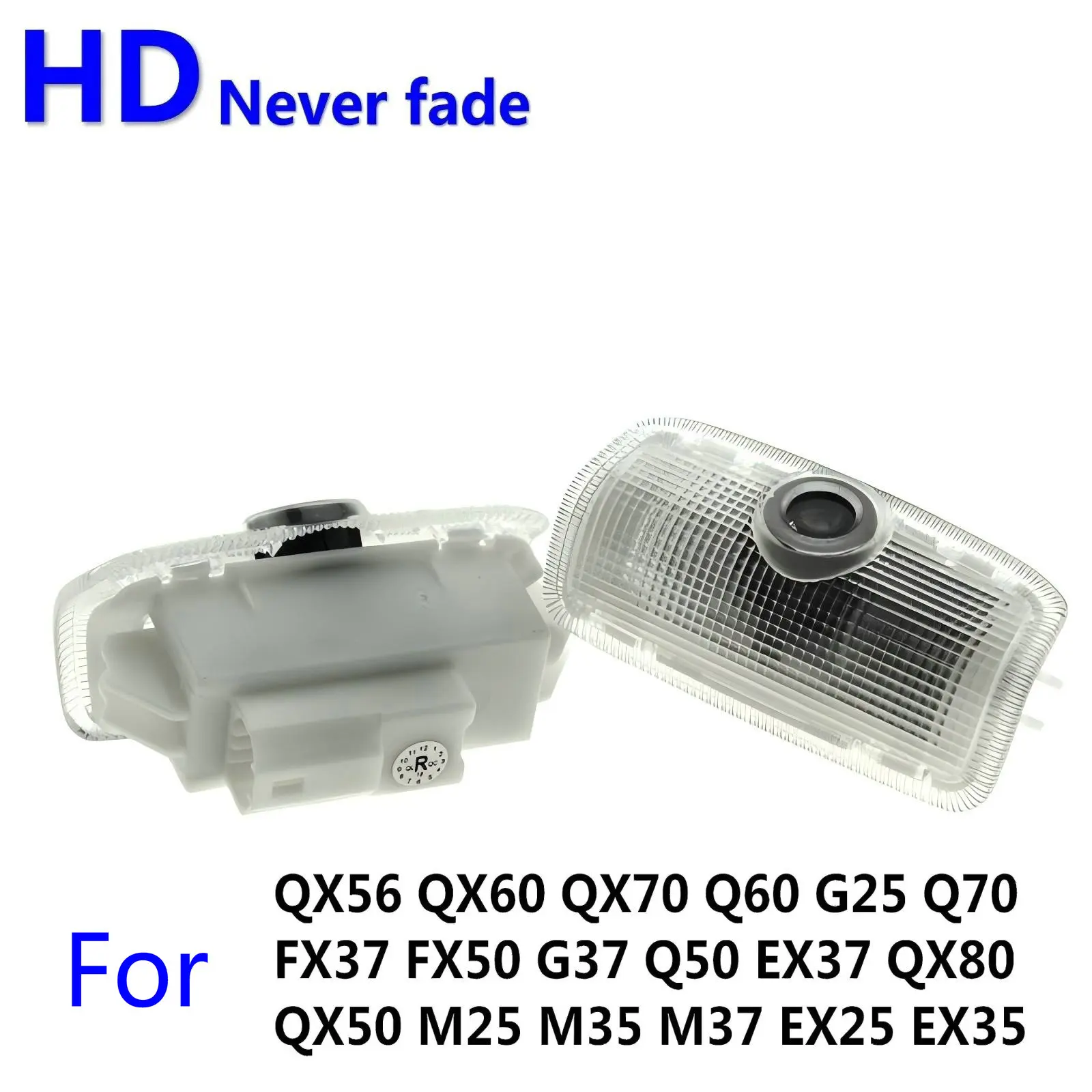 2Pcs HD Car Door LED Projector Lighting Shadow Light Ghost Lamp for Infiniti FX G M EX Q50 Q70 Q60 QX50 QX70 QX80 QX56 G37 M37
2Pcs HD Car Door LED Projector Lighting Shadow Light Ghost Lamp for Infiniti FX G M EX Q50 Q70 Q60 QX50 QX70 QX80 QX56 G37 M37
