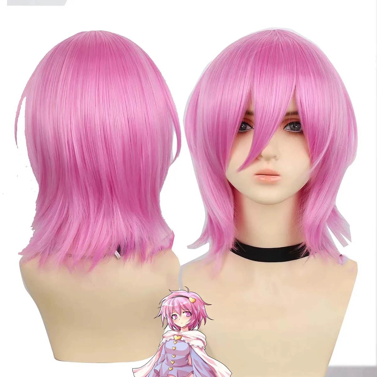Women Anime TouHou Project Komeiji Satori Cosplay Pink Heat Resistant Synthetic Hair Wig
Women Anime TouHou Project Komeiji Satori Cosplay Pink Heat Resistant Synthetic Hair Wig