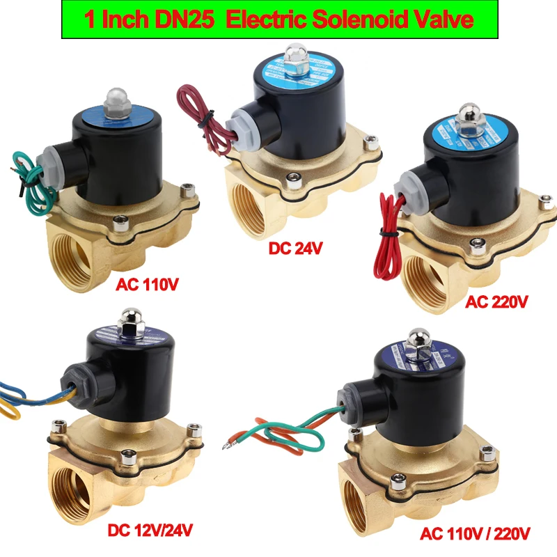 1 Inch DN25 Solenoid Valve AC110V /220V /DC 12V/24V 2W Normally Closed Two Way Direct Acting Diaphragm Type Electric Valve
1 Inch DN25 Solenoid Valve AC110V /220V /DC 12V/24V 2W Normally Closed Two Way Direct Acting Diaphragm Type Electric Valve