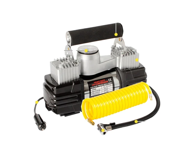 150 PSI Electric Air Pump DC 12V High Pressure Tire Inflator with Hand Pump Portable Mini Car Air Compressor Metal Construction
150 PSI Electric Air Pump DC 12V High Pressure Tire Inflator with Hand Pump Portable Mini Car Air Compressor Metal Construction