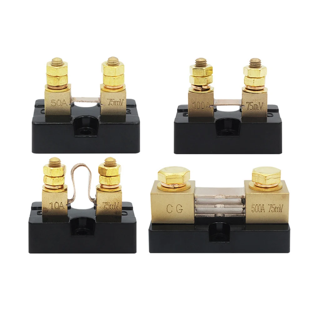 500A 75mV DC Current Shunt Resistor Brass High Ammeter For Industrial Automotive Solar Power Measurement Tool
500A 75mV DC Current Shunt Resistor Brass High Ammeter For Industrial Automotive Solar Power Measurement Tool