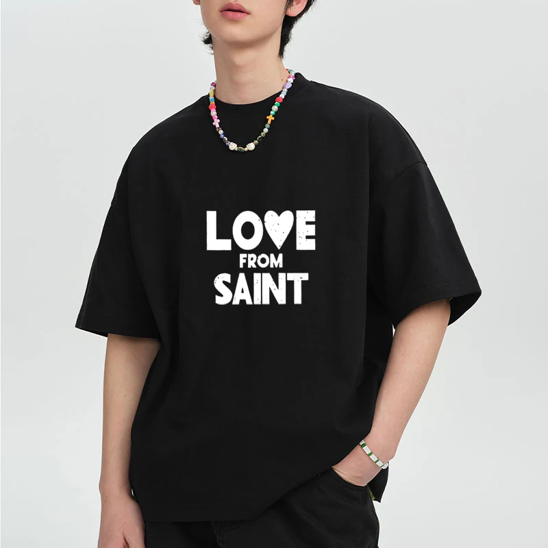 Summer New Letter printed T shirt Men Women Casual Loose Oversized short sleeve T-shirts Cotton High Quality clothing Unisex
Summer New Letter printed T shirt Men Women Casual Loose Oversized short sleeve T-shirts Cotton High Quality clothing Unisex