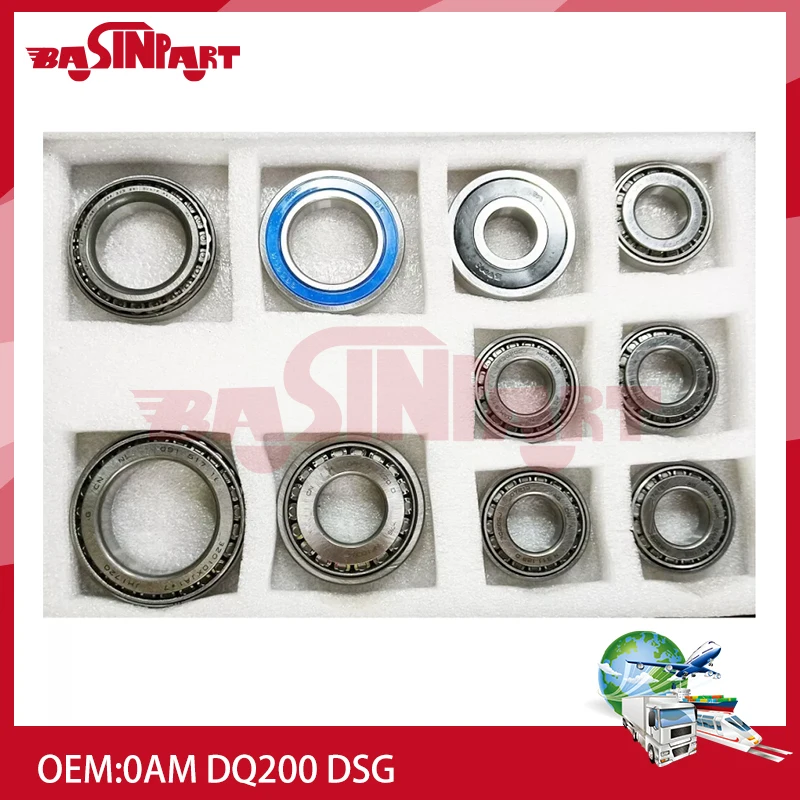 Комплект подшипников автомобильной коробки передач 0AM DQ200 DSG 7 для VW Volkswagen Jetta Passat Audi A1 Skoda
Комплект подшипников автомобильной коробки передач 0AM DQ200 DSG 7 для VW Volkswagen Jetta Passat Audi A1 Skoda