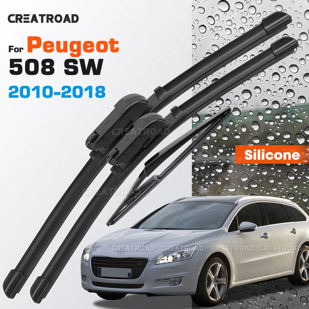 Silicone Wiper Blades Fit For Peugeot 508 SW MK1 2010-2018 Coated Silent HD Wear-Resistant Windshield Wipers 26"+26"+12"
Silicone Wiper Blades Fit For Peugeot 508 SW MK1 2010-2018 Coated Silent HD Wear-Resistant Windshield Wipers 26"+26"+12"