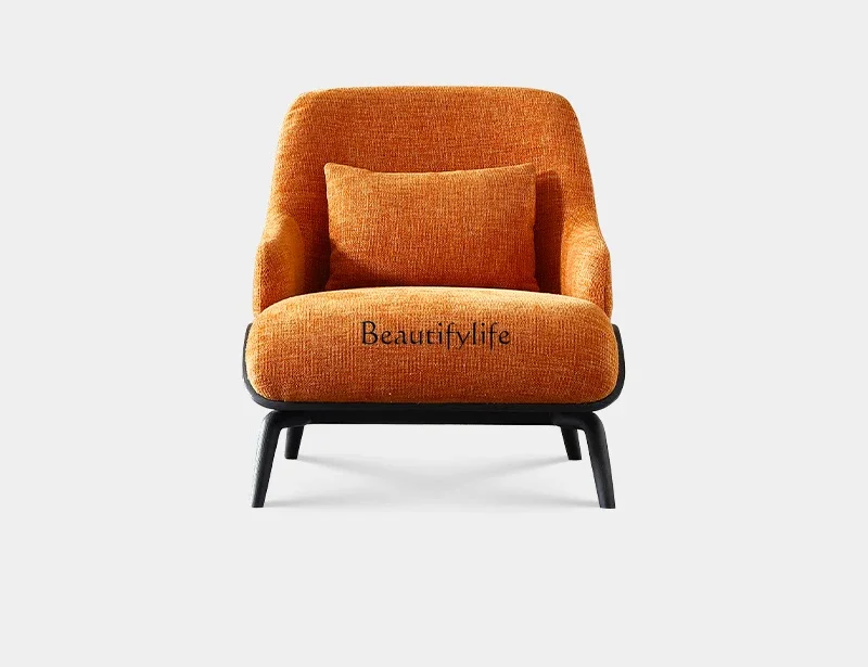 Italian minimalist living room solid wood leisure chair modern simple single sofa chair
Italian minimalist living room solid wood leisure chair modern simple single sofa chair