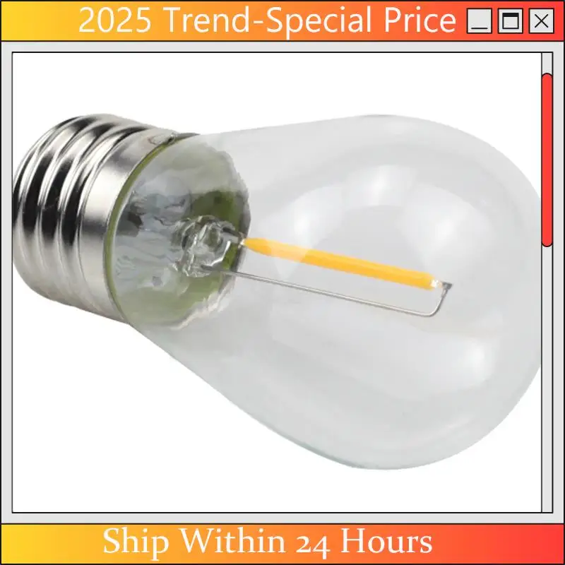 The New 10-Pack LED String Lights E27 Base Shatterproof Warm White 2700K Waterproof For Both For Indoor Outdoor Settings
The New 10-Pack LED String Lights E27 Base Shatterproof Warm White 2700K Waterproof For Both For Indoor Outdoor Settings