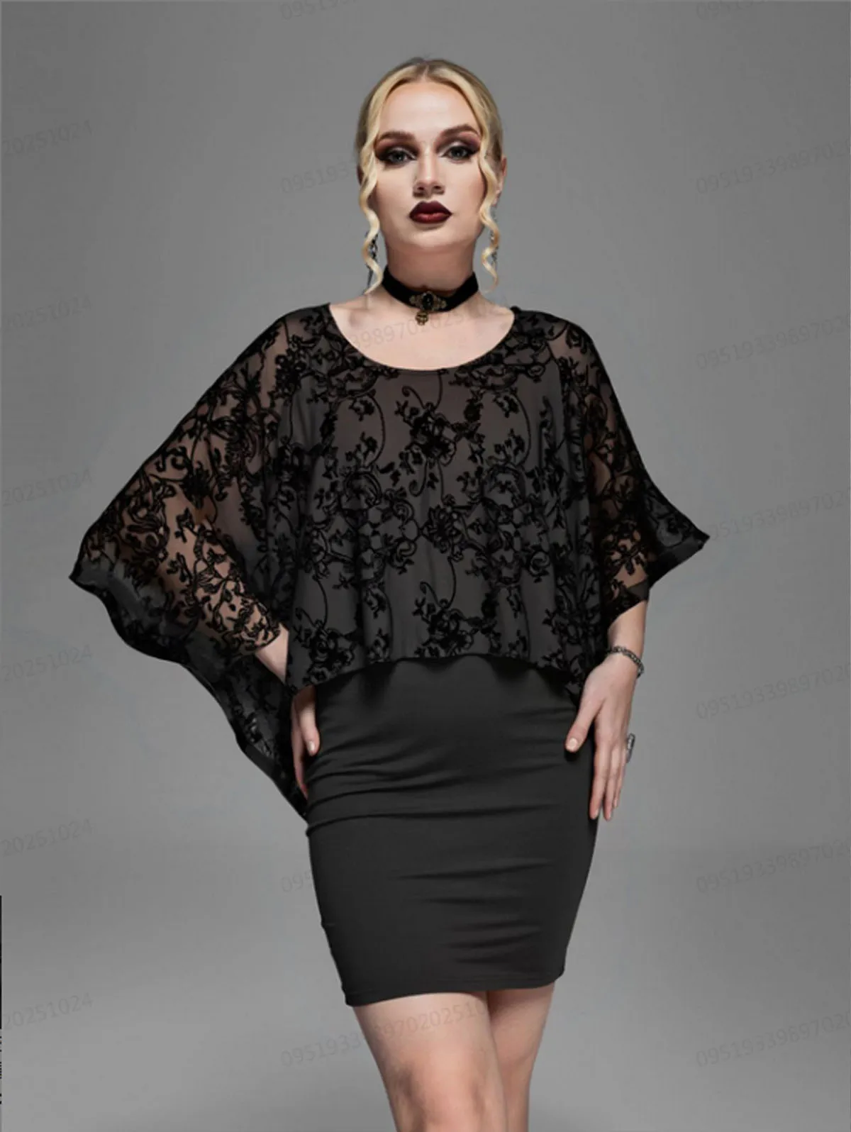 ROSEGAL Gothic Plus Size Bodycon Mini Dresses Women's Autumn Floral Butterfly Mesh Flocking Patchwork Dresses Clothing Black
ROSEGAL Gothic Plus Size Bodycon Mini Dresses Women's Autumn Floral Butterfly Mesh Flocking Patchwork Dresses Clothing Black