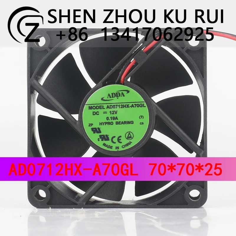 Original ADDA AD0712HX-A70GL 5V 24V 48V DC 12V 0.19A AC EC 7025 70X70X25MM 7CM Power Chassis Inverter Two-wire mute cooling fan
Original ADDA AD0712HX-A70GL 5V 24V 48V DC 12V 0.19A AC EC 7025 70X70X25MM 7CM Power Chassis Inverter Two-wire mute cooling fan