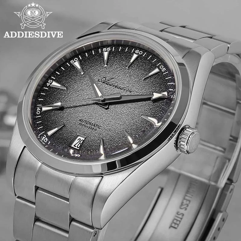 ADDIESDIVE Men's Watches Automatic Mechanical 8215 AR Coated Domed Glass BGW9 Luminous Waterproof 200m Business 39mm Wristwatch
ADDIESDIVE Men's Watches Automatic Mechanical 8215 AR Coated Domed Glass BGW9 Luminous Waterproof 200m Business 39mm Wristwatch