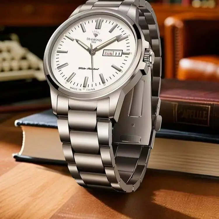 Shanghai Diamond New Watch Men's Fully Automatic Mechanical Watch Double Calendar Luminous Waterproof Official Genuine Watch
Shanghai Diamond New Watch Men's Fully Automatic Mechanical Watch Double Calendar Luminous Waterproof Official Genuine Watch