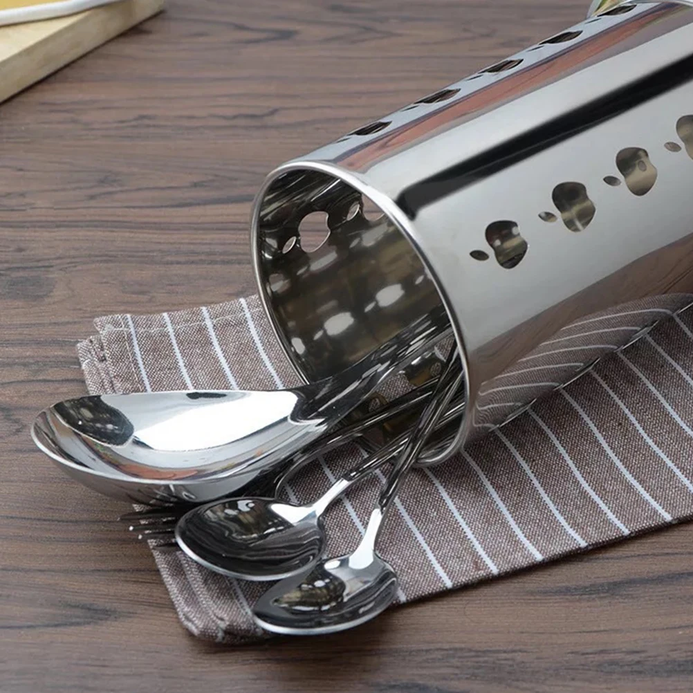 Sturdy Stainless Steel Chopstick Desktop With Drain Holes Rust Resistant Cutlery Organizer For Countertop Household
Sturdy Stainless Steel Chopstick Desktop With Drain Holes Rust Resistant Cutlery Organizer For Countertop Household