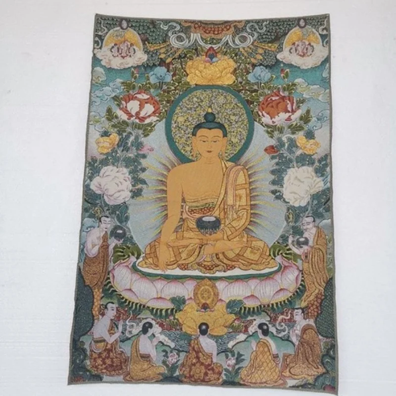 36 "Tangka Silk Painting, Buddhist Shakyamuni Buddha Statue, Home Decoration
36 "Tangka Silk Painting, Buddhist Shakyamuni Buddha Statue, Home Decoration
