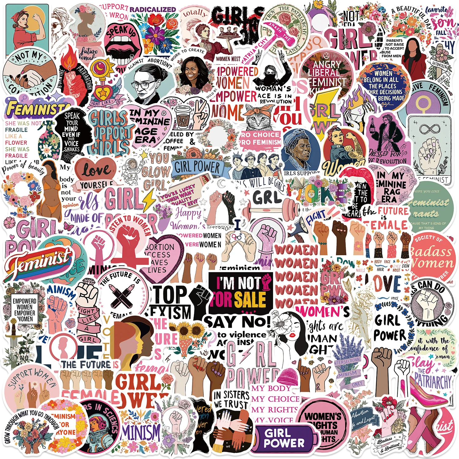200Pcs Feminism Inspirational Words Stickers Love Quotes Graffiti DIY Waterproof Stickers for Guitar Laptop Phone Fridge Luggage
200Pcs Feminism Inspirational Words Stickers Love Quotes Graffiti DIY Waterproof Stickers for Guitar Laptop Phone Fridge Luggage