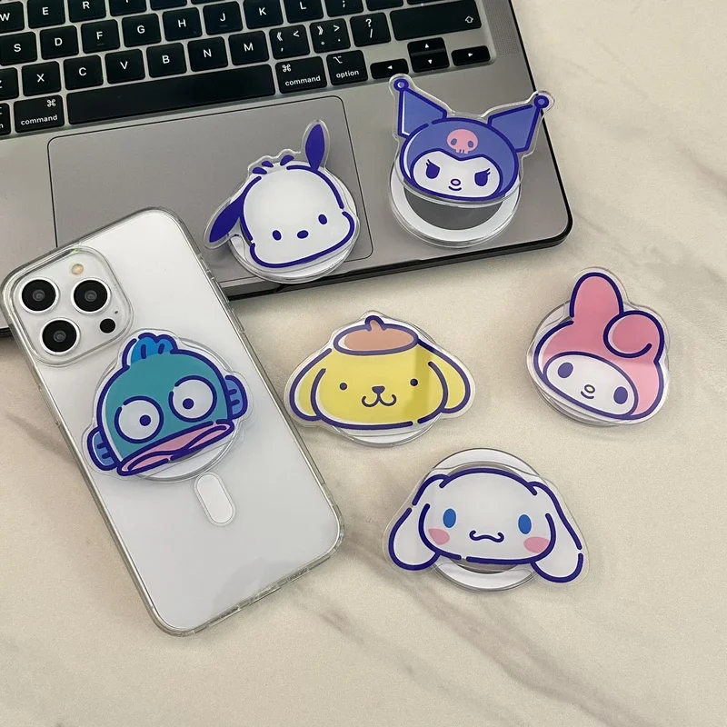 Sanrio Hello Kitty Kuromi Pochacco Melody для Magsafe, магнитная ручка для телефона, подставка для iPhone, складной держатель для беспроводной зарядки
Sanrio Hello Kitty Kuromi Pochacco Melody для Magsafe, магнитная ручка для телефона, подставка для iPhone, складной держатель для беспроводной зарядки