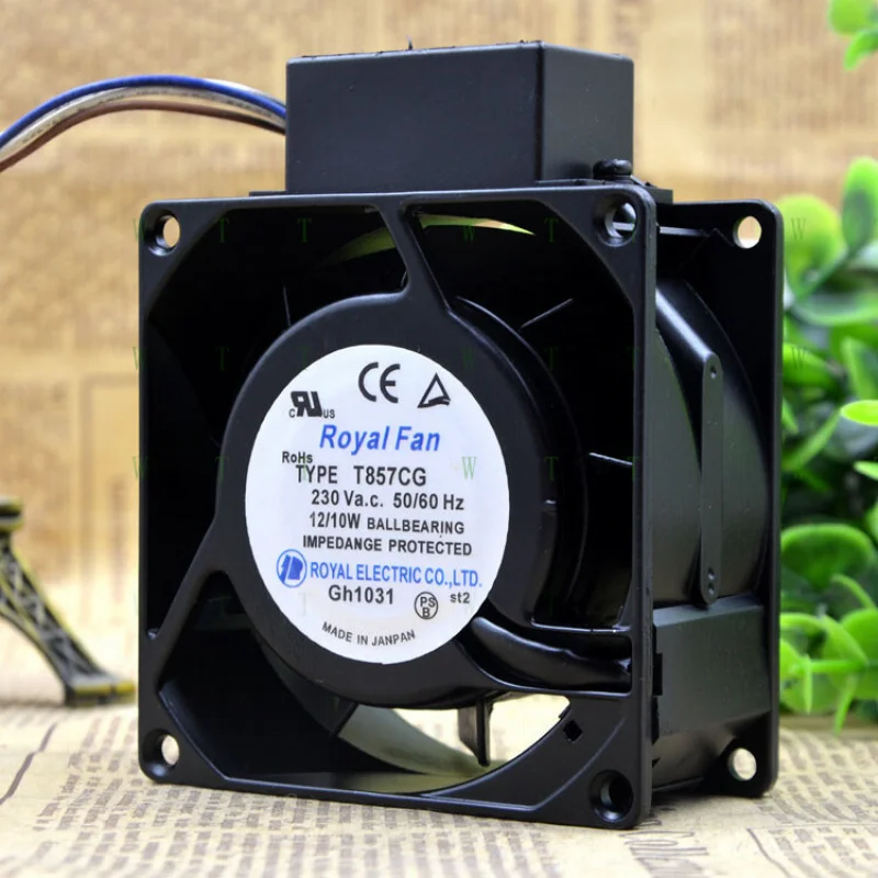 H for Royal Fan TYPE T857CG 230V 12W 8CM 8038 high temperature resistant cooling fan
H for Royal Fan TYPE T857CG 230V 12W 8CM 8038 high temperature resistant cooling fan