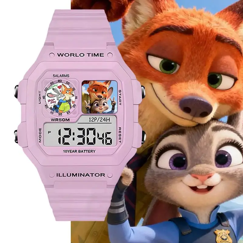 Zootopia Judy Nick Digital Watch Luminous Sports Anti-drop Electronic Wristwatch
Zootopia Judy Nick Digital Watch Luminous Sports Anti-drop Electronic Wristwatch