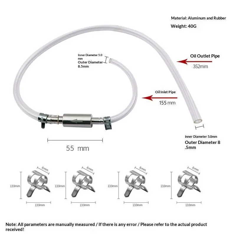 2PCS Motorcycle Hydraulic Brake Bleeder Hose Kit for Caliper Oil Bleed Easy Air Removal and Brake System Servicing
2PCS Motorcycle Hydraulic Brake Bleeder Hose Kit for Caliper Oil Bleed Easy Air Removal and Brake System Servicing