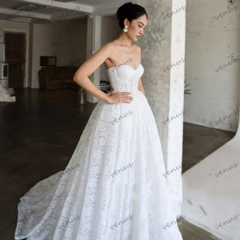 Glamorous Wedding Dresses A Line Bridal Gowns Sexy Strapless Backless Robes For Formal Party Vestidos De Novia Customized 2025
Glamorous Wedding Dresses A Line Bridal Gowns Sexy Strapless Backless Robes For Formal Party Vestidos De Novia Customized 2025