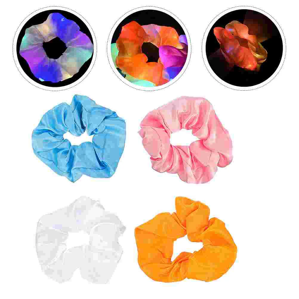4 Pcs Pond Accessories Luminous Headgear Glowing LED Hair Tie Scrunchy Nightclub Party Accessory Girl Ties Woman
4 Pcs Pond Accessories Luminous Headgear Glowing LED Hair Tie Scrunchy Nightclub Party Accessory Girl Ties Woman