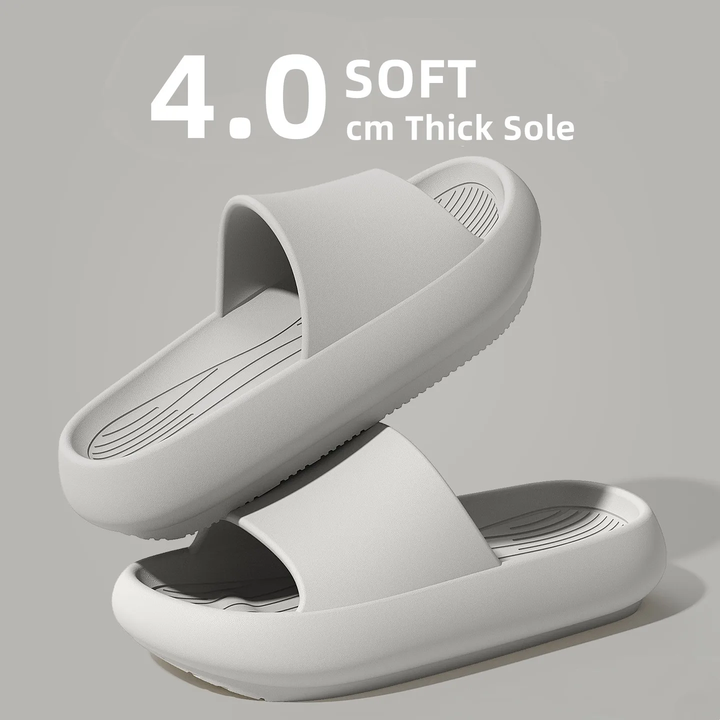 Новые летние шлепанцы для мужчин и женщин из мягкого ЭВА, с толстой подошвой 4,0 см, пляжные вьетнамки, домашние тапочки для пар, нескользящие для ванной и пола
Новые летние шлепанцы для мужчин и женщин из мягкого ЭВА, с толстой подошвой 4,0 см, пляжные вьетнамки, домашние тапочки для пар, нескользящие для ванной и пола