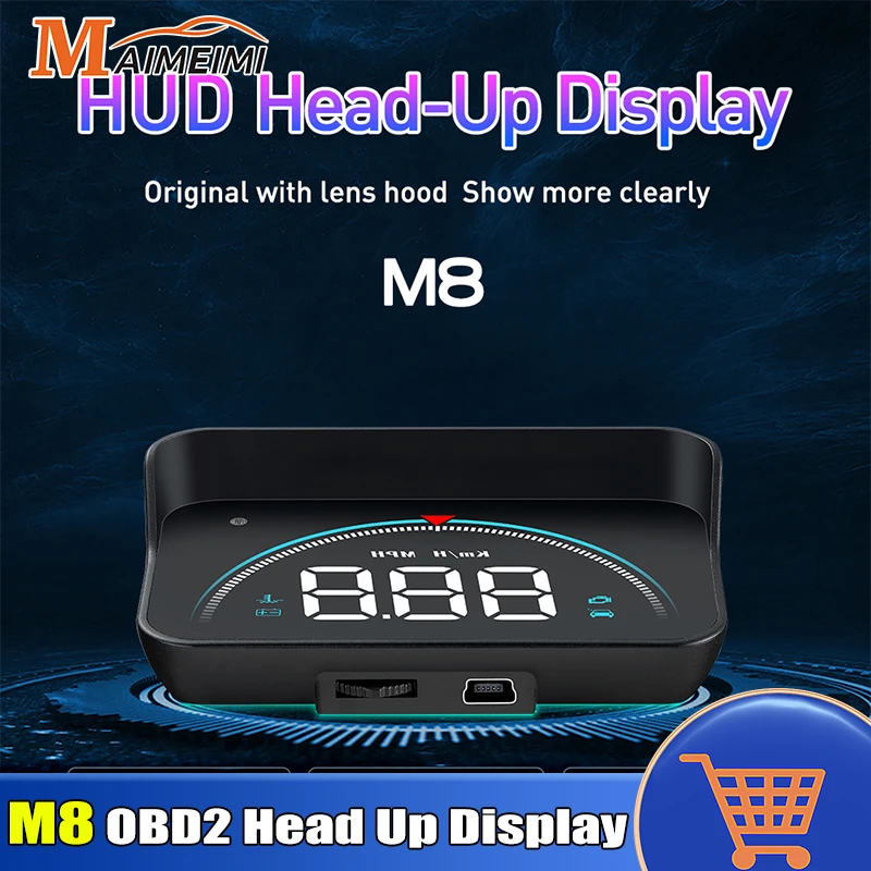 M8 Head Up Display Car OBD2 EUOBD Overspeed Warning System Projector Windshield Auto Electronic Speed Water Temp Voltage Alarm
M8 Head Up Display Car OBD2 EUOBD Overspeed Warning System Projector Windshield Auto Electronic Speed Water Temp Voltage Alarm