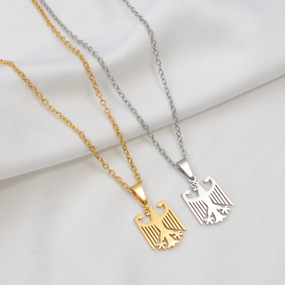 Anniyo German Eagle Pendant Neckalces Stainless Steel Germany Jewelry for Women Girls Gifts for Mom and Daughter #508062
Anniyo German Eagle Pendant Neckalces Stainless Steel Germany Jewelry for Women Girls Gifts for Mom and Daughter #508062