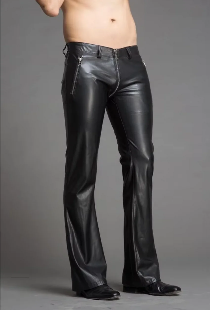 29-39 Men's New Clothing Slim Fashion Personality Horn Leather Pants Plus Size Leather Trousers Singer Stage Costumes
29-39 Men's New Clothing Slim Fashion Personality Horn Leather Pants Plus Size Leather Trousers Singer Stage Costumes
