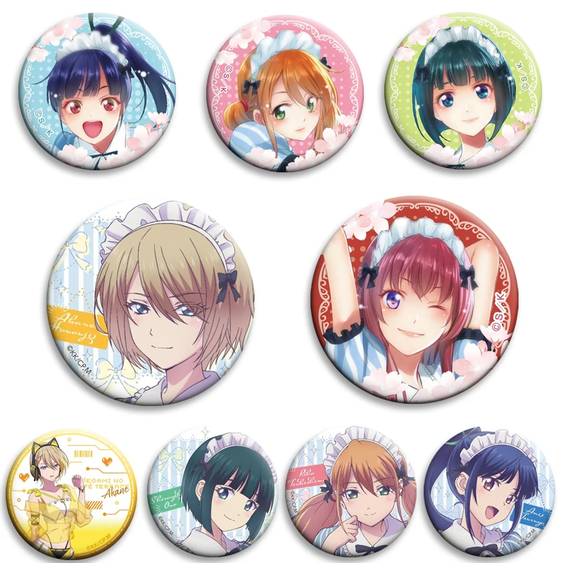 TV Animation Megami No Cafe Terrace Button Pin Creative Funny Brooch Ami Ouka Riha Shiragiku Badge for Bag Coat Accessories Gift
TV Animation Megami No Cafe Terrace Button Pin Creative Funny Brooch Ami Ouka Riha Shiragiku Badge for Bag Coat Accessories Gift