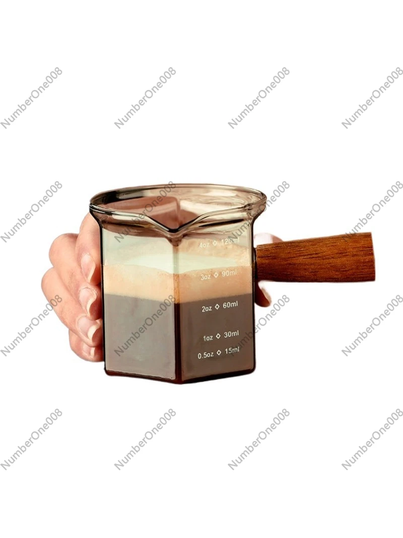 Glass Espresso Measuring Cup with Scale, Shot Glass for Coffee Extraction, Small Wooden Handle Barista Tool
Glass Espresso Measuring Cup with Scale, Shot Glass for Coffee Extraction, Small Wooden Handle Barista Tool