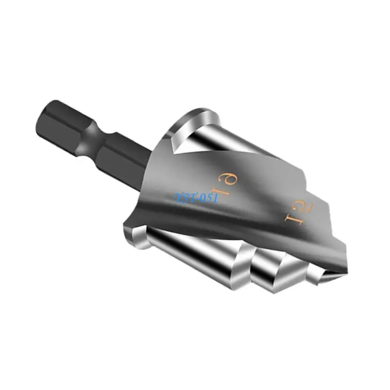 E15A Heavy Duty Industrial Strength Tool Steel Step Drill For Plumbing Applications With Enhanced Chip Evacuation Channels
E15A Heavy Duty Industrial Strength Tool Steel Step Drill For Plumbing Applications With Enhanced Chip Evacuation Channels