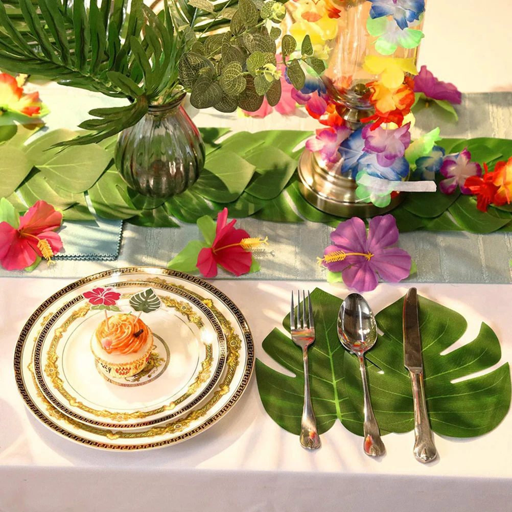 60 Pcs Artificial Tropical Plants Faux Palm Leaves Decorations for Party Jungle Wedding Theme Home Bar Restaurant
60 Pcs Artificial Tropical Plants Faux Palm Leaves Decorations for Party Jungle Wedding Theme Home Bar Restaurant