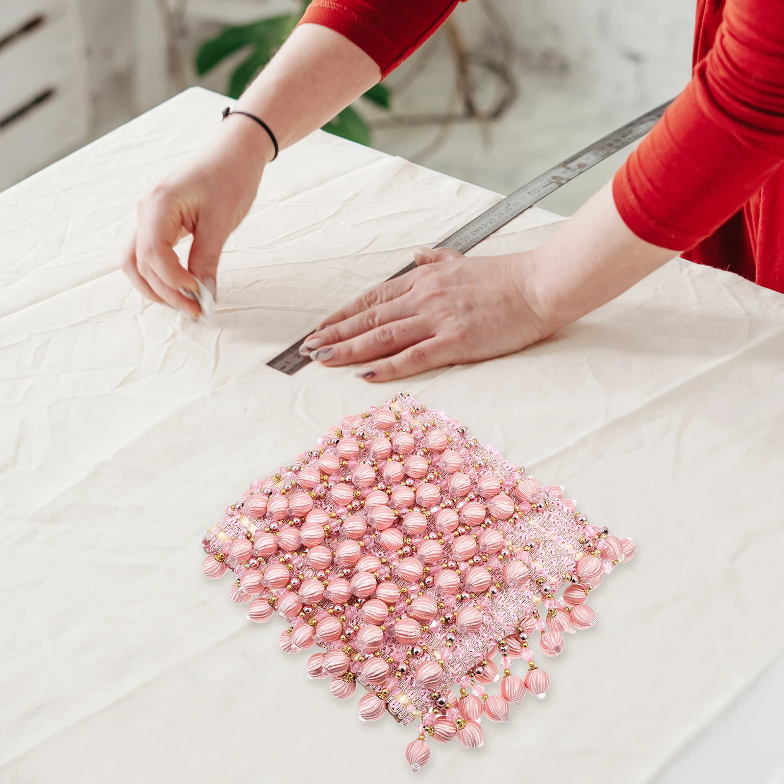 Home Textile Bead Lace Tassel Fringe Trimming Boho Curtain Fabric Trims and Embellishments Beads Window
Home Textile Bead Lace Tassel Fringe Trimming Boho Curtain Fabric Trims and Embellishments Beads Window