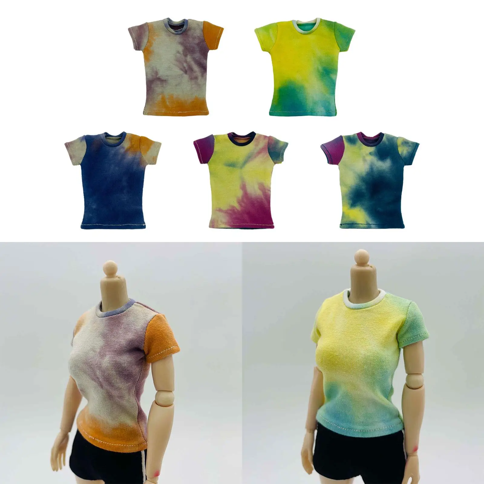 1/6 Female Action Figures T Shirt Easy to Wear Decoration Fashion Life Scene Wear Resistant Costume for Dress up Action Figures
1/6 Female Action Figures T Shirt Easy to Wear Decoration Fashion Life Scene Wear Resistant Costume for Dress up Action Figures