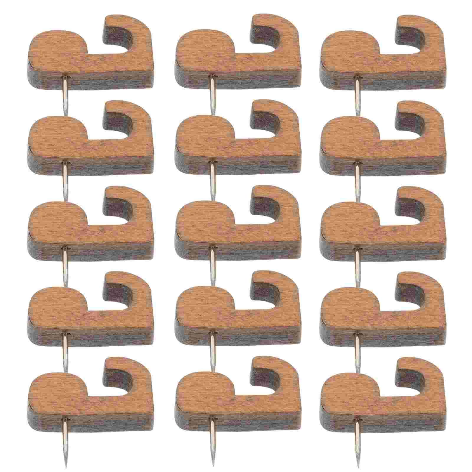40 Pcs Hanging Wooden Hook Thumbtack Hooks Hardware for Wall Hangings Canoe Lashing Work
40 Pcs Hanging Wooden Hook Thumbtack Hooks Hardware for Wall Hangings Canoe Lashing Work