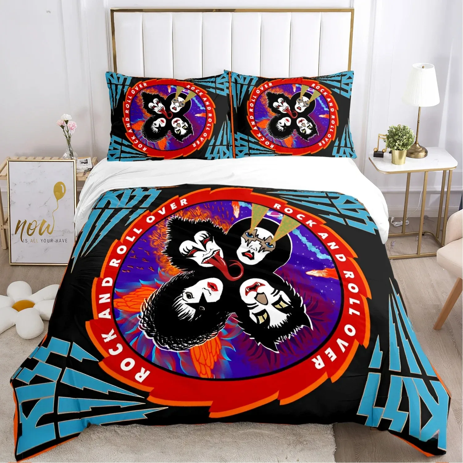 3D Print Kiss Band Rock Bedding Set,KISS band Duvet Cover All Season Comforter Quilt Cover and Pillowcases
3D Print Kiss Band Rock Bedding Set,KISS band Duvet Cover All Season Comforter Quilt Cover and Pillowcases