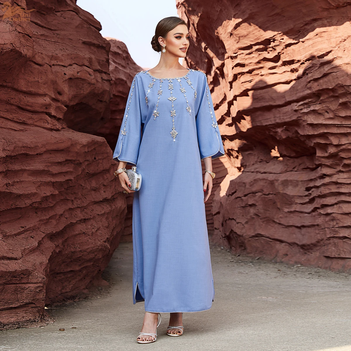 Diamonds Luxury Dubai Abaya Women Muslim Maxi Evening Party Dress Eid Djellaba Ramadan Islam Jalabiya Caftan Marocain Femme Robe
Diamonds Luxury Dubai Abaya Women Muslim Maxi Evening Party Dress Eid Djellaba Ramadan Islam Jalabiya Caftan Marocain Femme Robe